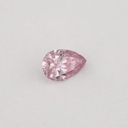 Argyle Certified 0.14ct 6PP Fancy Intense Pink Natural Argyle Pink Diamond Pear Brilliant