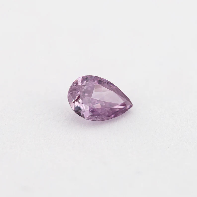 GIA Certified 0.13 Ct Untreated Fancy Intense Pink Purple Natural Diamond Pear Solitaire|Custom Jewelry|Certificate|natural color|rare