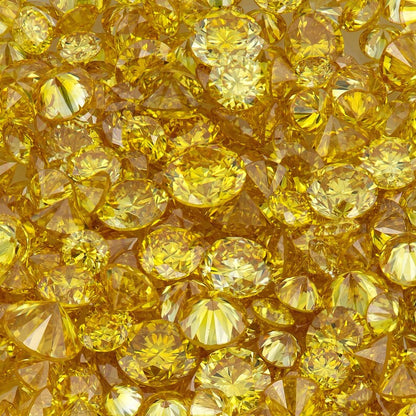 Collection Canary Diamonds 0.25ct 0.8mm to 2.2mm mix scoop Canary Yellow Untreated Natural Diamonds Round|Melee|accents|Cape Yellow