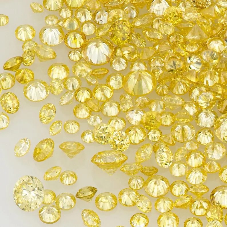 Fancy Yellow – Dark Cape Color | Natural Untreated Diamonds | Round | Melee | Accents | Cape Color Diamonds
