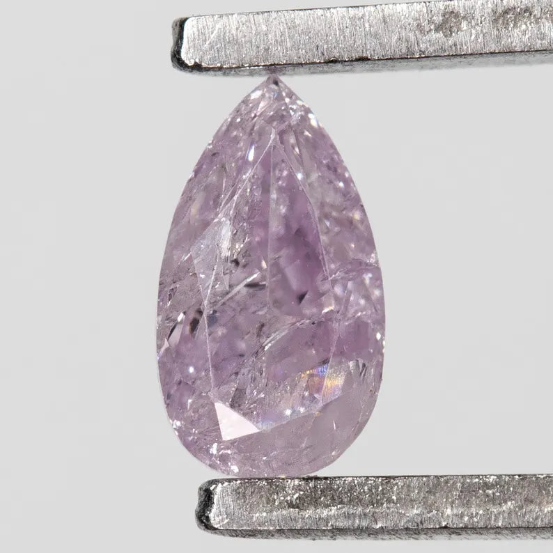 0.18ct Fancy Vivid Pink Untreated Loose Natural Pink Diamond Cushion I3