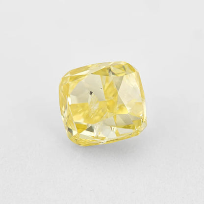 GIA Certified 1.00 Ct Untreated Fancy Yellow Natural Diamond Cushion Solitaire|Custom Jewelry|Certificate|genuine|natural color|earthmined