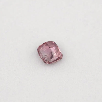 GIA Certified 0.10ct Fancy Intense Purplish Pink Natural Argyle Pink Diamond Cushion Brilliant