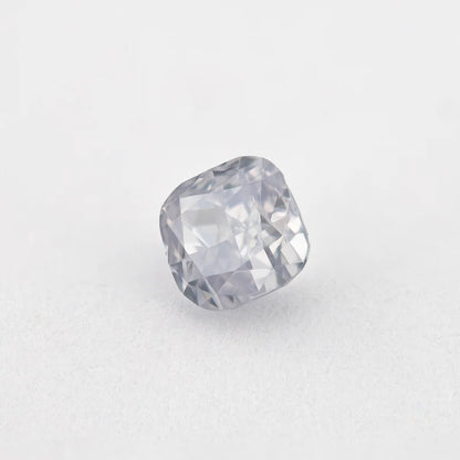 GIA Certified 0.33 Ct Untreated Fancy Light Gray Blue Natural Diamond Square Solitaire|Custom Jewelry|Certificate|natural color|rare