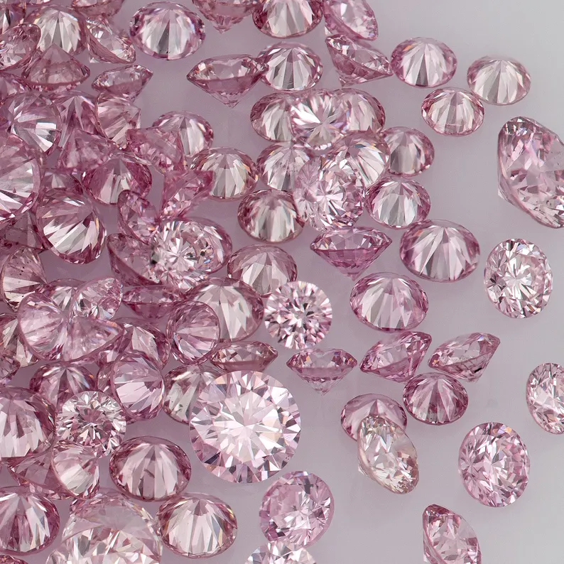 Argyle Pink Diamonds 0.25ct 0.8mm to 2.2mm mix scoop Deluxe Vivid Pink Diamonds Untreated Natural Pink Diamond Round|Melee|accents|Argyle