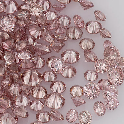 Intense Pink Diamonds 0.25ct 0.8mm to 2.2mm mix scoop Argyle Pink Diamond Untreated Natural Pink Diamonds Round|Melee|accents|Argyle