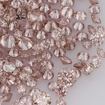Deluxe Pink Diamonds 0.25ct 0.8mm to 2.2mm mix scoop Argyle Pink Diamond Untreated Natural Pink Diamonds Round|Melee|accents|Argyle