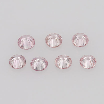 1pcs Genuine Argyle Pink Diamond 2mm Fancy Intense Purplish Pink 6PP Natural Argyle Diamonds Round Pink Australian Diamonds