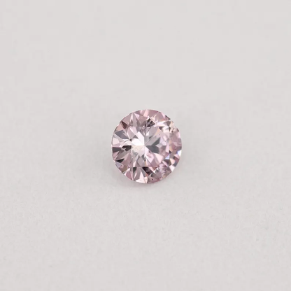 Argyle Certified 0.09ct 7PP Fancy Purple Pink Natural Argyle Pink Diamond Round Brilliant