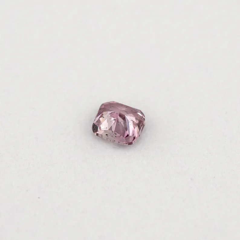 GIA Certified 0.06ct Fancy Intense Purplish Pink Natural Argyle Pink Diamond Cushion Brilliant