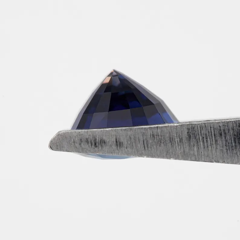 Bicolor – Blue & White | Natural Sapphire | Oval Cut | 1.53ct | Loose Untreated Gemstone | Bi-Color Sapphire | Unique Gemstone for Jewelry