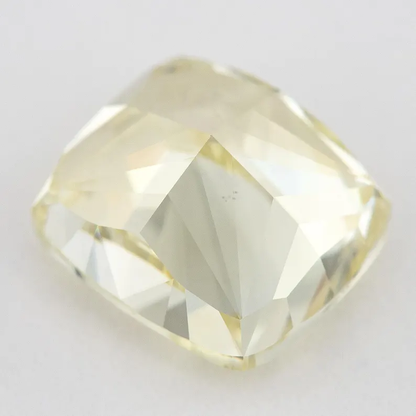 GIA Certified 3.91ct. Fancy Light Yellow Loose Natural Diamond Cushion VS2 Untreated|Certificate|Genuine|Yellow Diamond