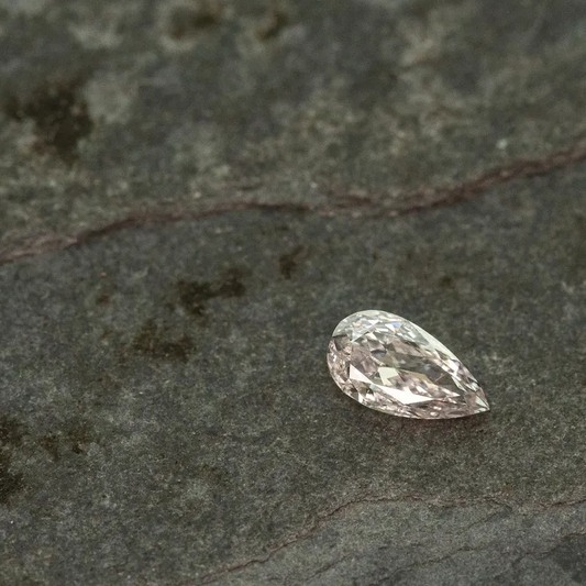 0.13ct Light Pink Untreated Loose Natural Pink Diamond Pear SI