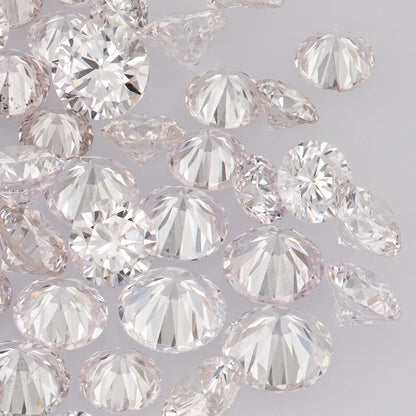 Very Light Pink Diamonds 0.25ct 1.8mm to 2.2mm mix scoop Argyle Pink Diamonds Untreated Natural Pink Diamonds Round|Melee|accents