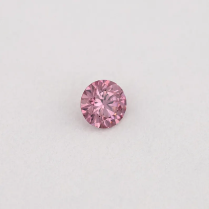 GIA Certified 0.07ct Fancy Intense Purplish Pink Natural Argyle Pink Diamond Round Brilliant VS1