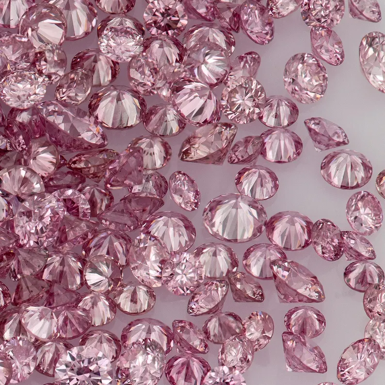 Argyle Pink Diamonds 0.25ct 0.8mm to 2.2mm mix scoop Extra Vivid Pink Diamonds Untreated Natural Pink Diamond Round|Melee|accents|Argyle