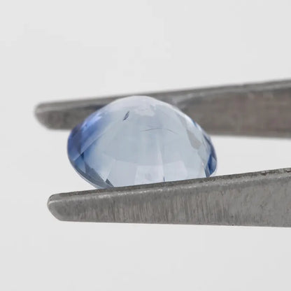 Bicolor – Blue & White Sapphire 1.49ct | Oval Cut Natural Gemstone | Royal & Light Blue Ceylon Sapphire | Loose Stone from Sri Lanka