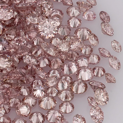 Deluxe Pink Diamonds 0.25ct 0.8mm to 2.2mm mix scoop Argyle Pink Diamond Untreated Natural Pink Diamonds Round|Melee|accents|Argyle