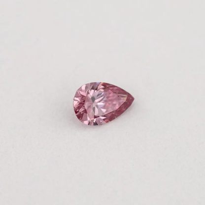 Argyle Certified 0.08ct 3P Fancy Vivid Pink Natural Argyle Pink Diamond Pear Brilliant