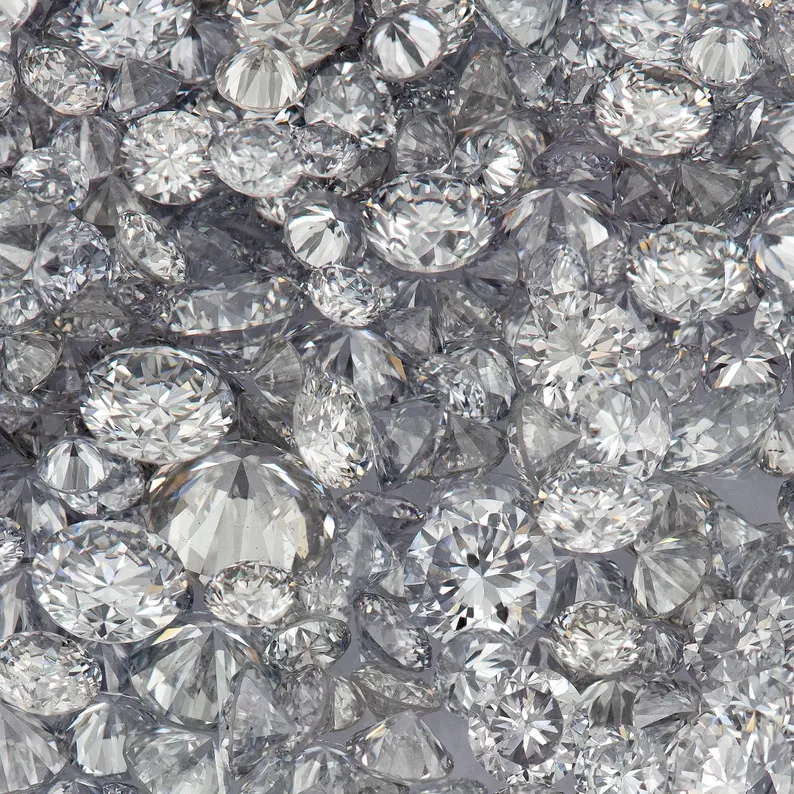 Argyle Blue Grey Diamonds 0.25ct 0.8mm to 2.2mm mix scoop Australian Blue Gray Diamonds Untreated Natural Blue Diamond Round|Melee|accents