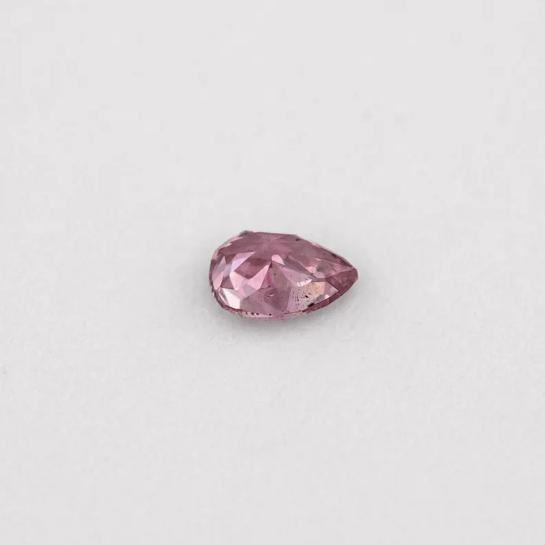 GIA Certified 0.07ct Fancy Intense Purplish Pink Natural Argyle Pink Diamond Pear Brilliant