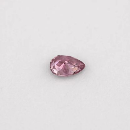 GIA Certified 0.07ct Fancy Intense Purplish Pink Natural Argyle Pink Diamond Pear Brilliant
