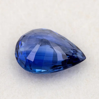 2.08 ct. Natural Blue Sapphire Pear Ceylon Sri Lanka Heated