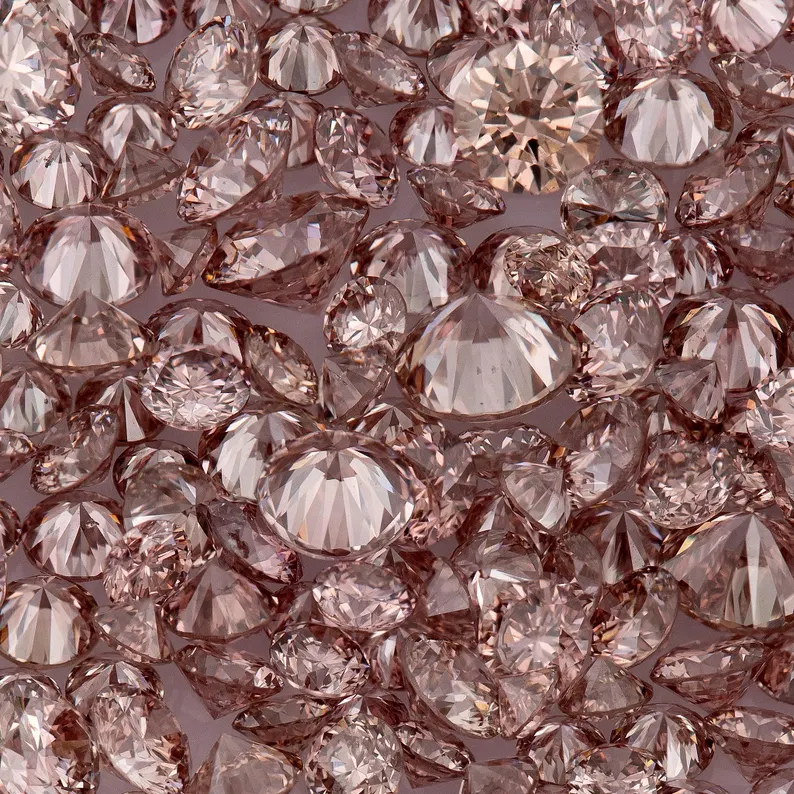 Deluxe Pink Diamonds 0.25ct 0.8mm to 2.2mm mix scoop Argyle Pink Diamond Untreated Natural Pink Diamonds Round|Melee|accents|Argyle