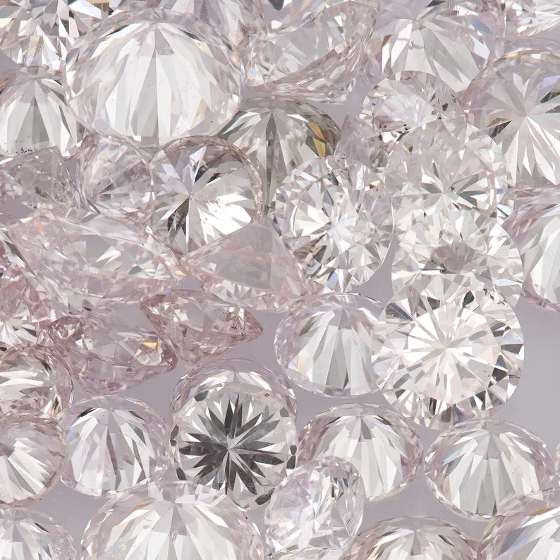 Light Pink Diamonds 0.25ct 1.8mm to 2.2mm mix scoop Argyle Pink Diamond Untreated Natural Pink Diamonds Round|Melee|accents|Argyle