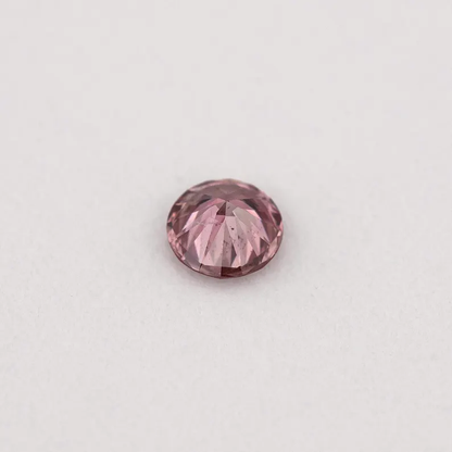 GIA Certified 0.09ct Fancy Intense Pink Natural Argyle Pink Diamond Round Brilliant SI2