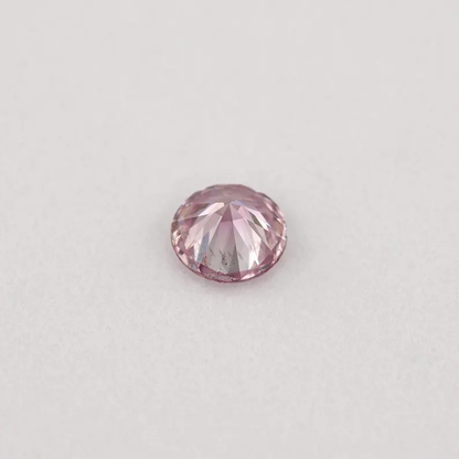 Argyle Certified 0.09ct 7PP Fancy Purple Pink Natural Argyle Pink Diamond Round Brilliant