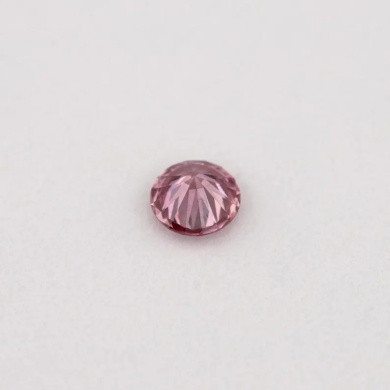 GIA Certified 0.07ct Fancy Intense Purplish Pink Natural Argyle Pink Diamond Round Brilliant VS1