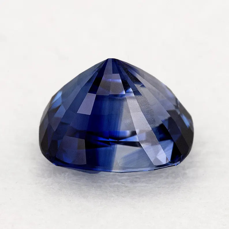 GRS Certified 5.41 ct. Natural Blue Sapphire Cushion Ceylon Sri Lanka Heated