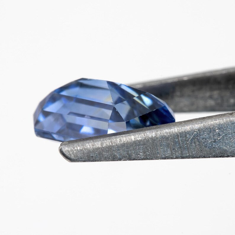 Bicolor - Blue & Yellow | Natural Sapphire Emerald Cut 1.44ct | Heated Ceylon Gemstone | Loose Sapphire for Ring or Fine Jewelry