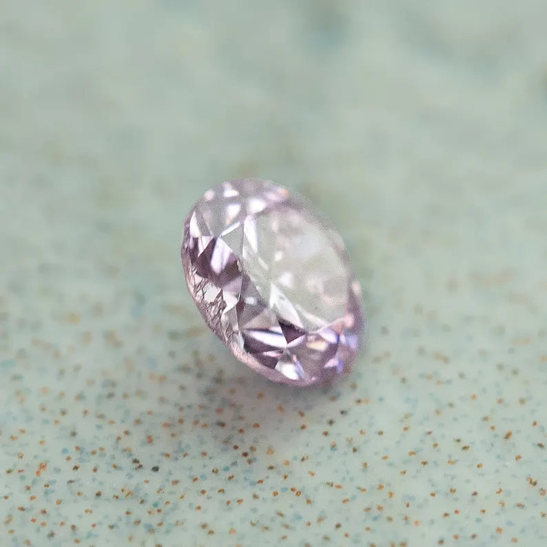 0.07ct Fancy Vivid Pink Loose Natural Pink Diamond Round Brilliant 2.45mm