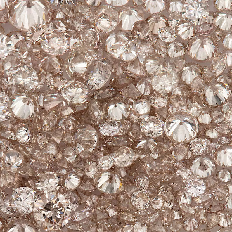 Fancy Rose Pink Argyle Diamonds | Natural Round Pink Diamonds | Australian Melee Accents | Loose Pink Diamond Stones