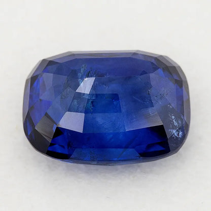 GRS Certified 8.06 ct. Natural Blue Sapphire Cushion Ceylon Sri Lanka Heated