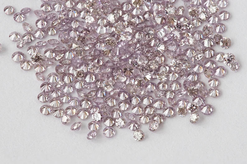 1pcs 1.3mm Fancy Intense Pink Natural Diamonds VS-SI Round Brilliant Selection|Argyle|Custom Jewelry|Pink Diamond|Matching