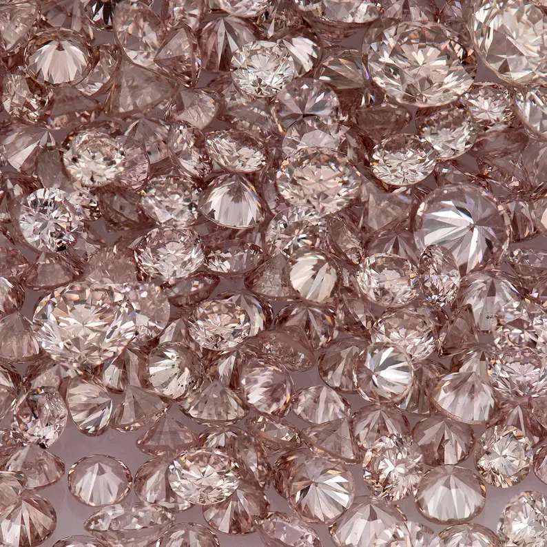 Deluxe Pink Diamonds 0.25ct 0.8mm to 2.2mm mix scoop Argyle Pink Diamond Untreated Natural Pink Diamonds Round|Melee|accents|Argyle