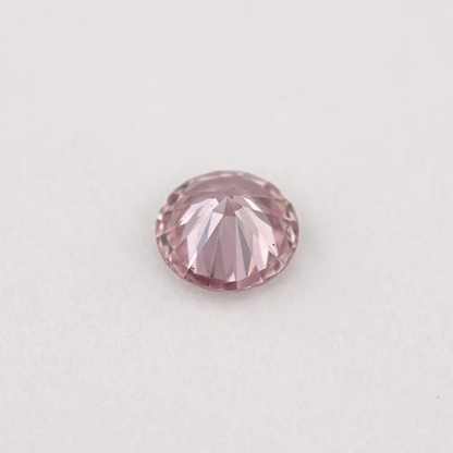 Argyle Certified 0.17ct 7PP Fancy Pink Natural Argyle Pink Diamond Round Brilliant