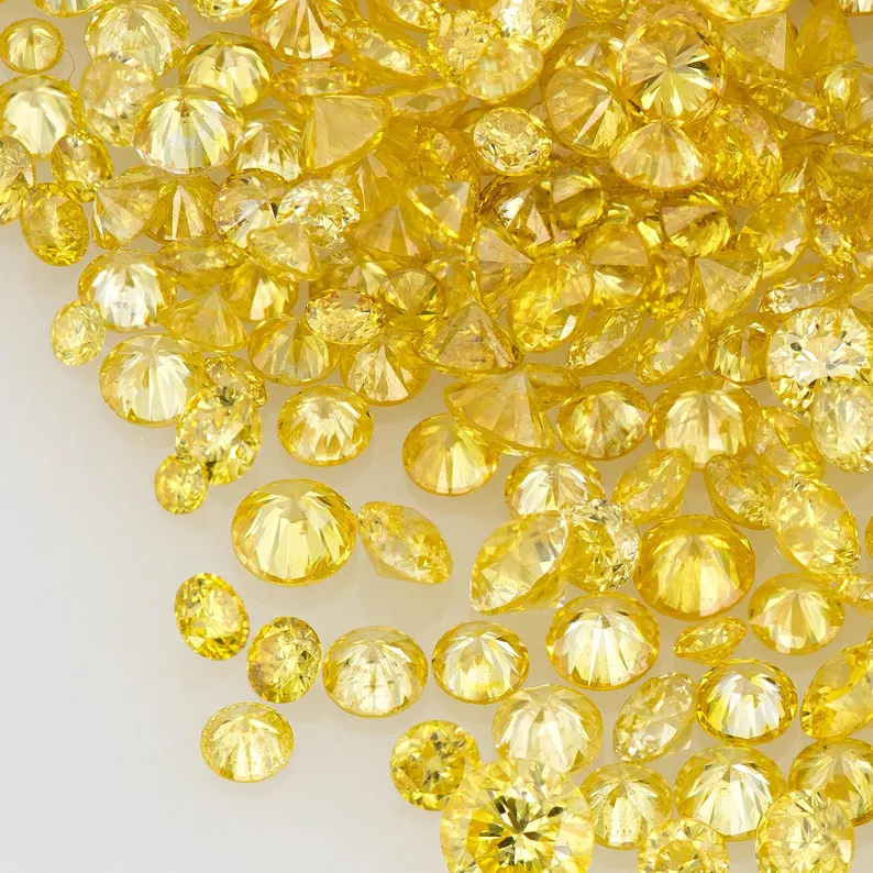 Fancy Yellow – Dark Cape Color | Natural Untreated Diamonds | Round | Melee | Accents | Cape Color Diamonds