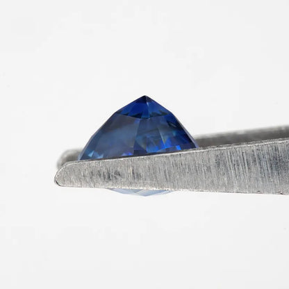 Bicolor - Blue & White | Natural Sapphire Cushion Cut 1.51ct | Heated Ceylon Gemstone | Loose Sapphire for Custom Jewelry or Ring