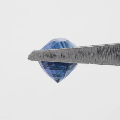 Bicolor – Blue & White | Natural Sapphire | Oval Cut | 1.16ct | Loose Untreated Gemstone | Unique Bi-Color Sapphire | Jewelry Making Stone