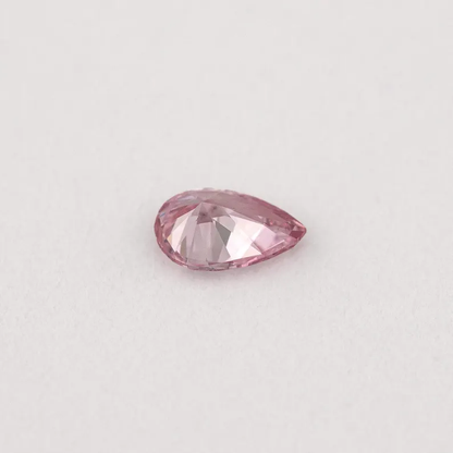 Argyle Certified 0.10ct 6PP Fancy Intense Pink Natural Argyle Pink Diamond Pear Brilliant