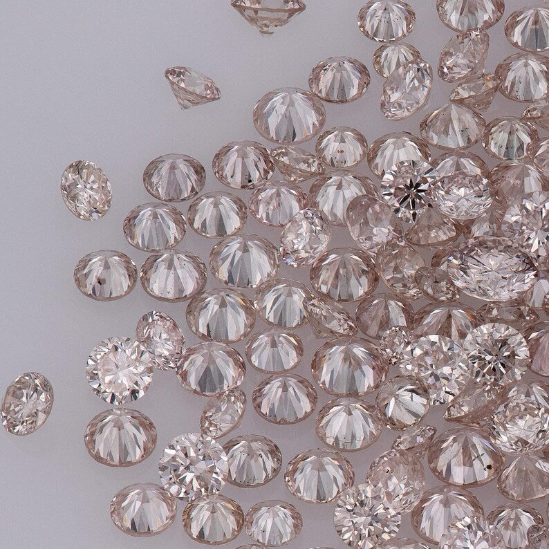 Fancy Rose Pink Argyle Diamond | Natural Round Melee Pink Diamond | Rare Australian Accent Stones | Fine Jewelry & Custom Rings