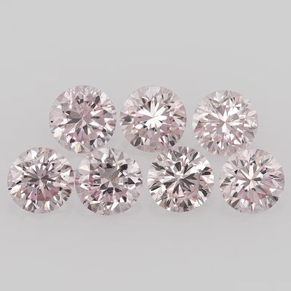 1pcs Genuine Argyle Pink Diamond 2mm Fancy Intense Purplish Pink 6PP Natural Argyle Diamonds Round Pink Australian Diamonds