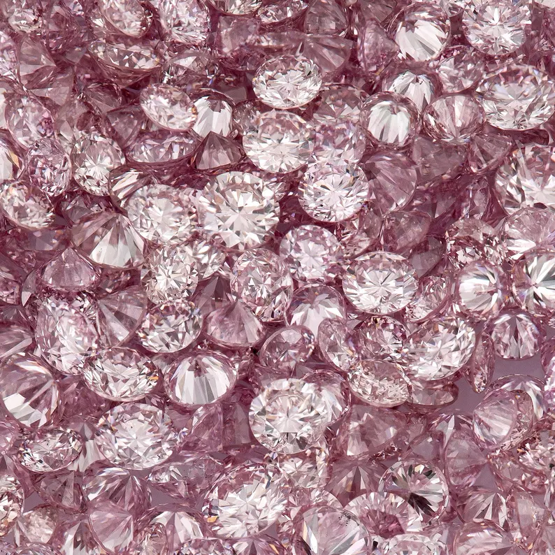 Argyle Pink Diamonds 0.25ct 0.8mm to 2.2mm mix scoop Collection Pink Diamonds Untreated Natural Pink Diamond Round|Melee|accents|Argyle