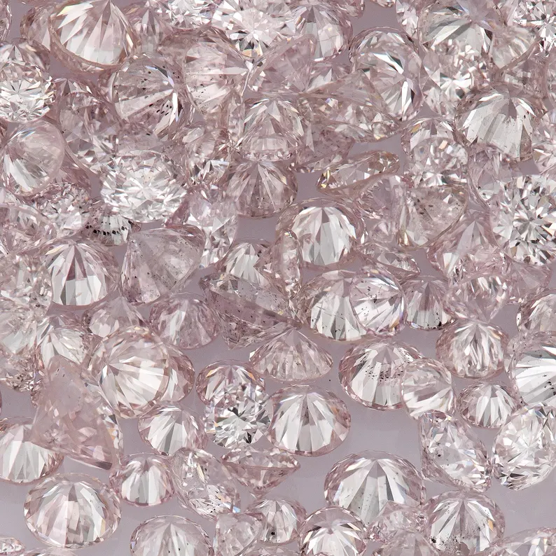 Argyle Pink Diamonds 0.25ct 0.8mm to 2.2mm mix scoop Argyle Pink Diamonds Untreated Natural Pink Diamond Round|Melee|accents|Argyle