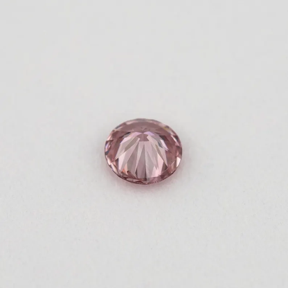 Argyle Certified 0.11ct 4P Fancy Vivid Pink Natural Argyle Pink Diamond Round Brilliant