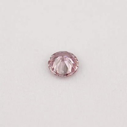 Argyle Certified 0.08ct 7P Fancy Pink Natural Argyle Pink Diamond Round Brilliant